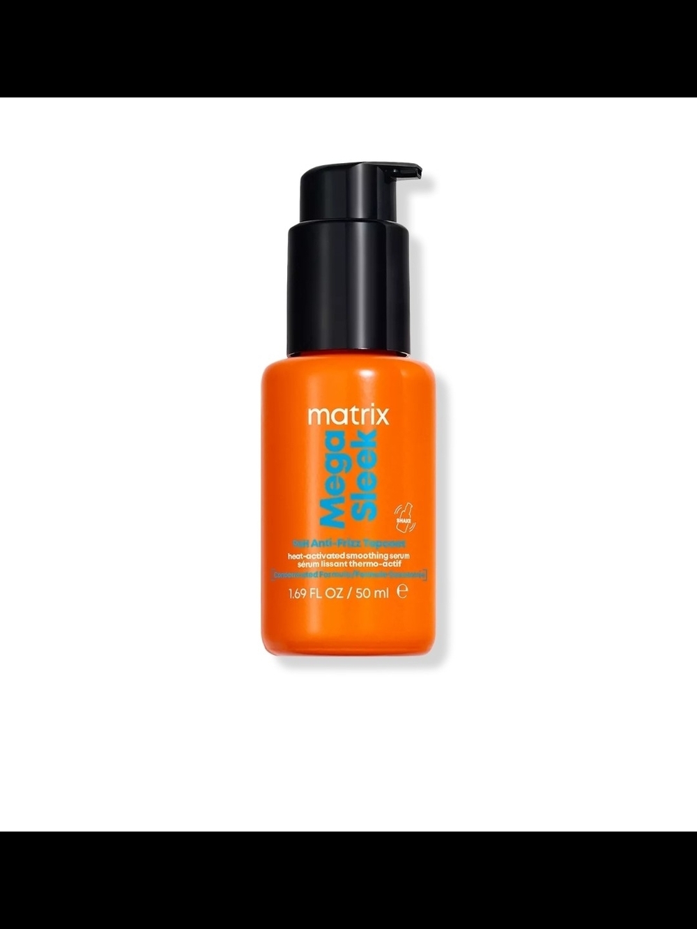 Matix Mega Sleek 96H Anti-Frizz Topcoat Smoothing Hair Serum - 1.69oz NIB